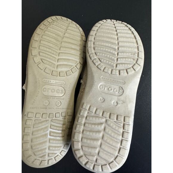 Crocs Santa Cruz Island Khakis Tan Causal Men loafers Shoes Size 8 Vacation - Picture 3 of 13